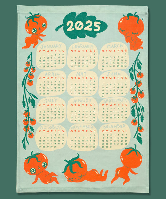 2025 Calendar Tea Towel