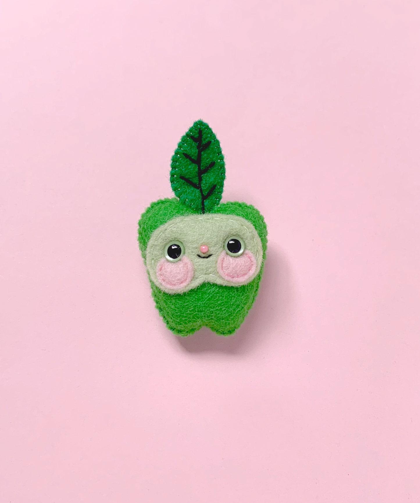 Angie - Felt Apple Brooch