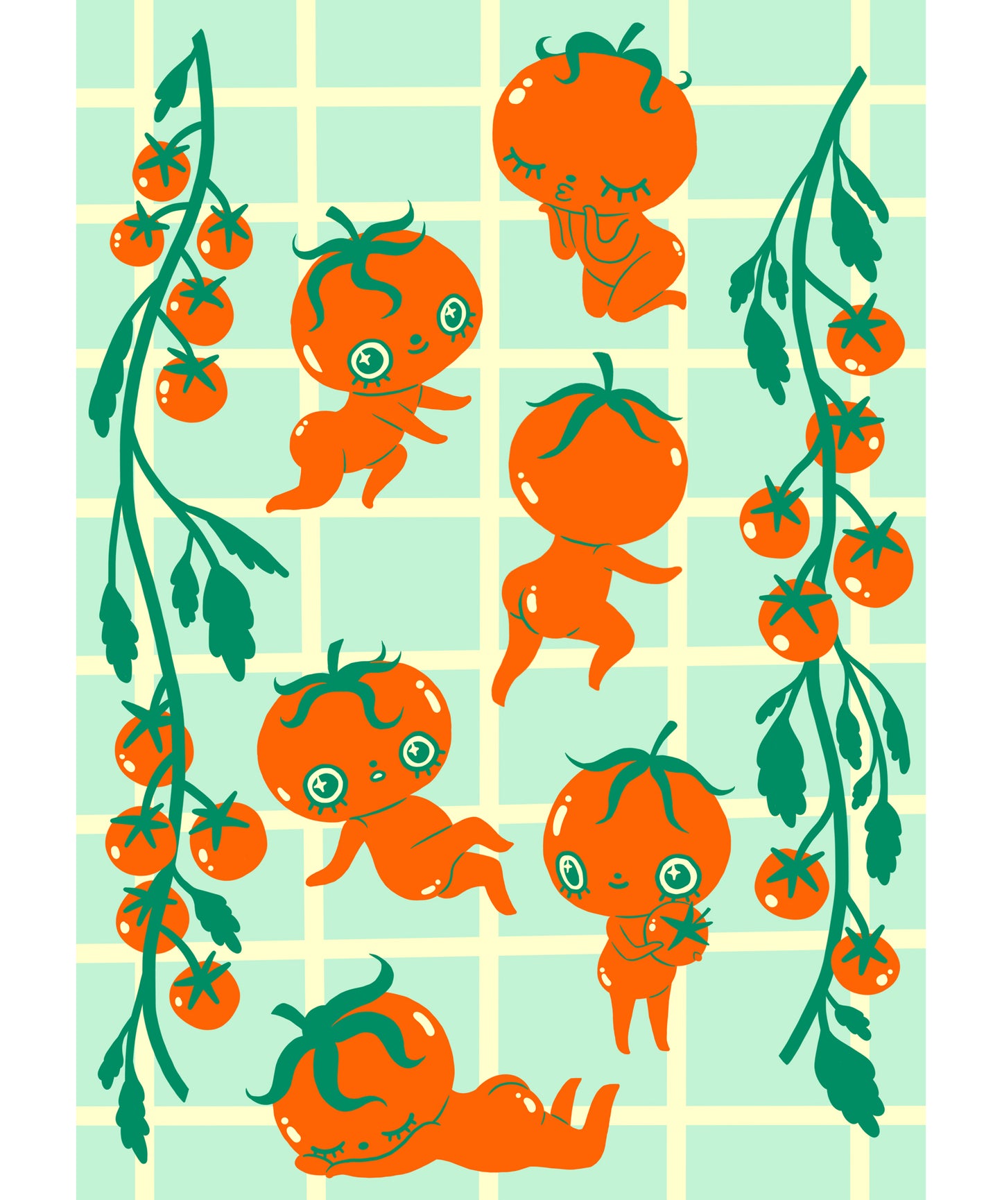 Juicy Tomatoes - A5 Print