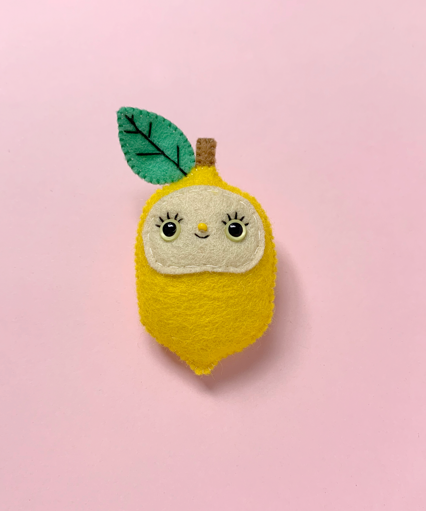 Madeline - Felt Lemon Brooch