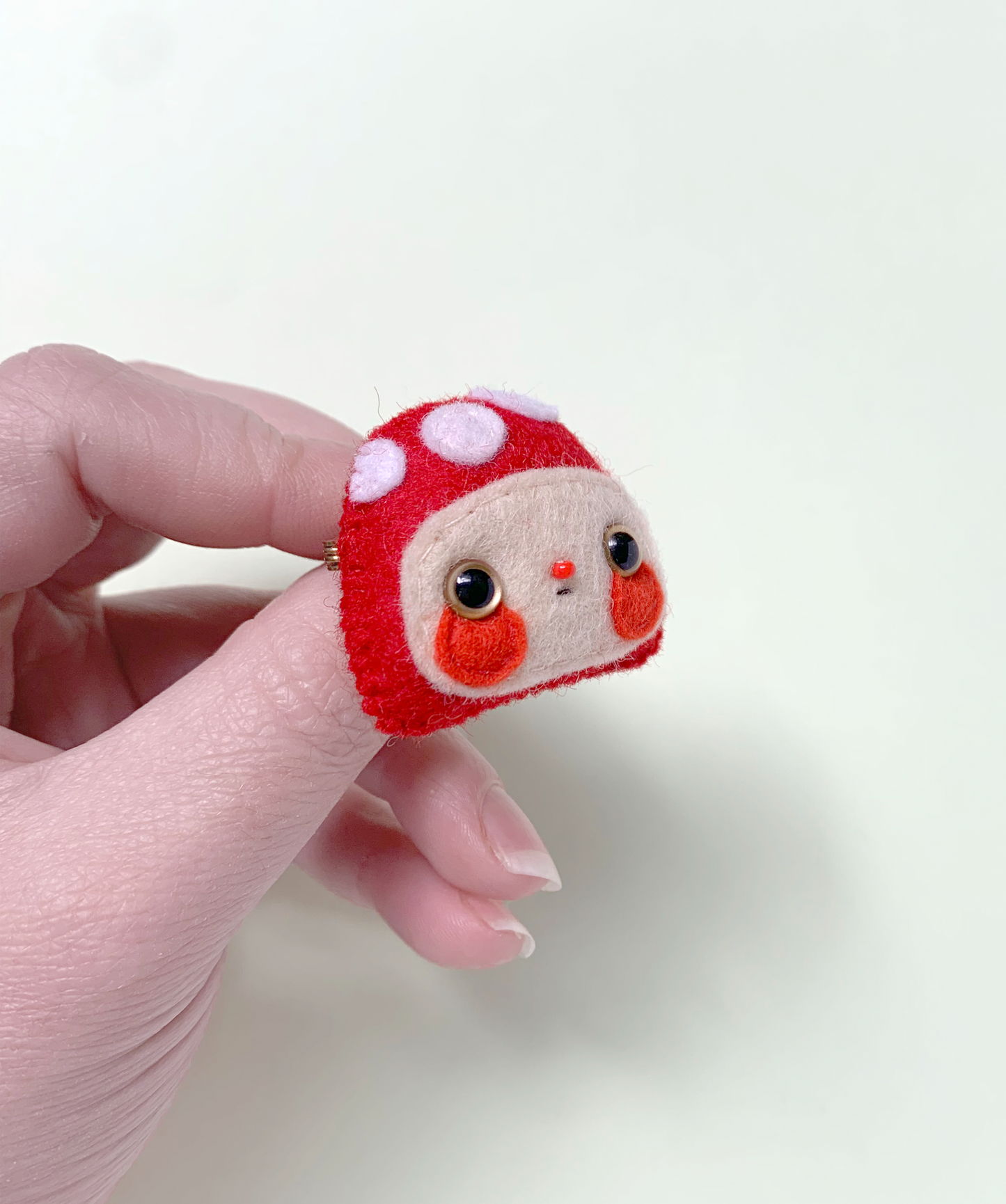 Martin - Felt Toadstool Mushroom Brooch