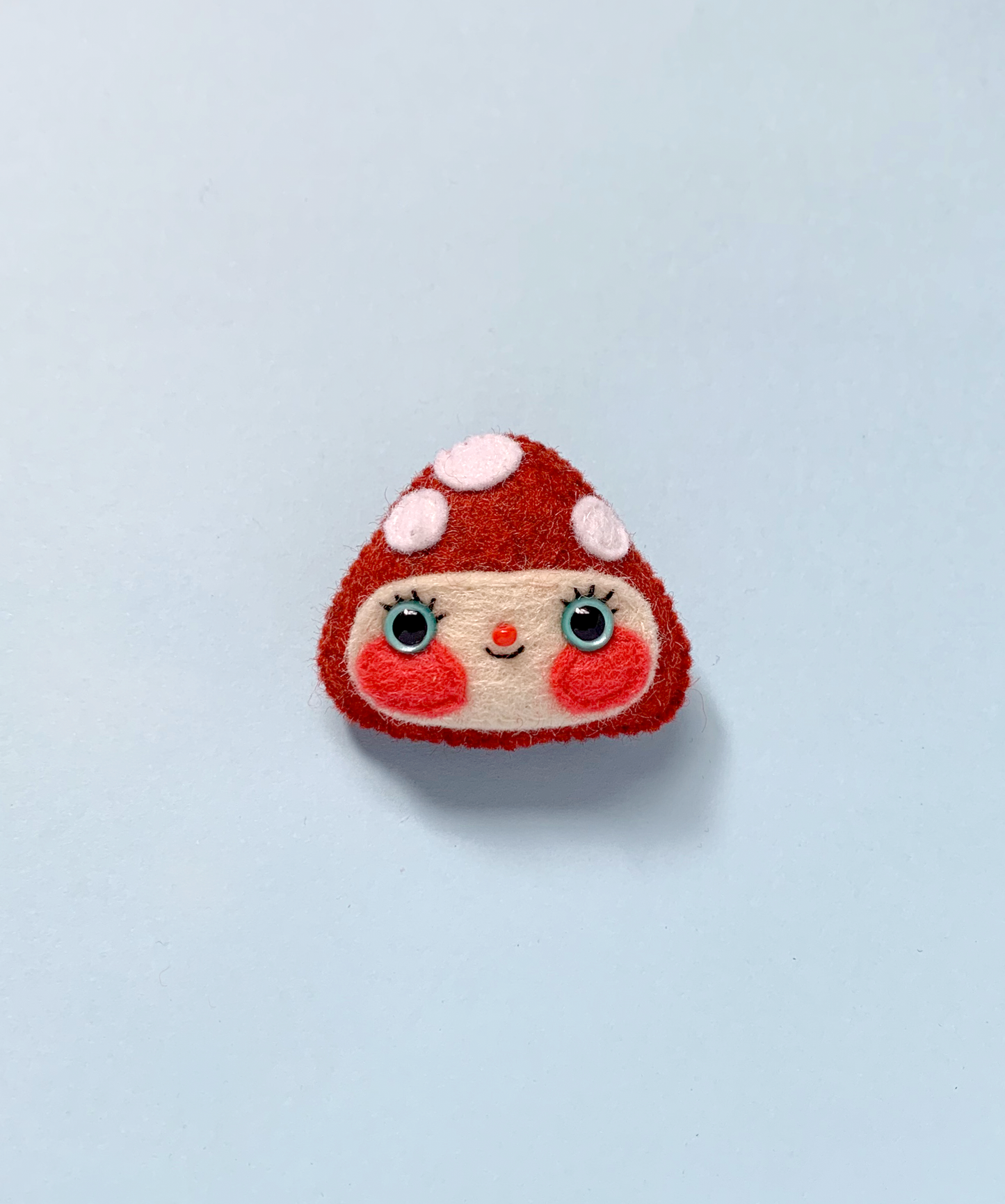 Masie - Felt Toadstool Mushroom Brooch