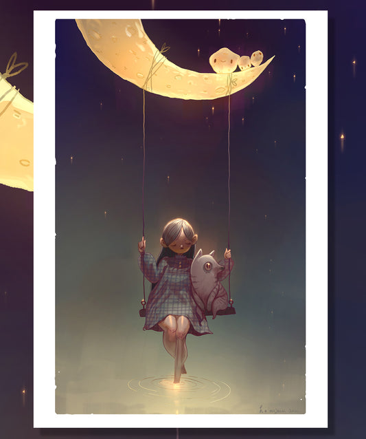 Moon Friends - A4 Print - MUTUAL AID PRE-ORDER