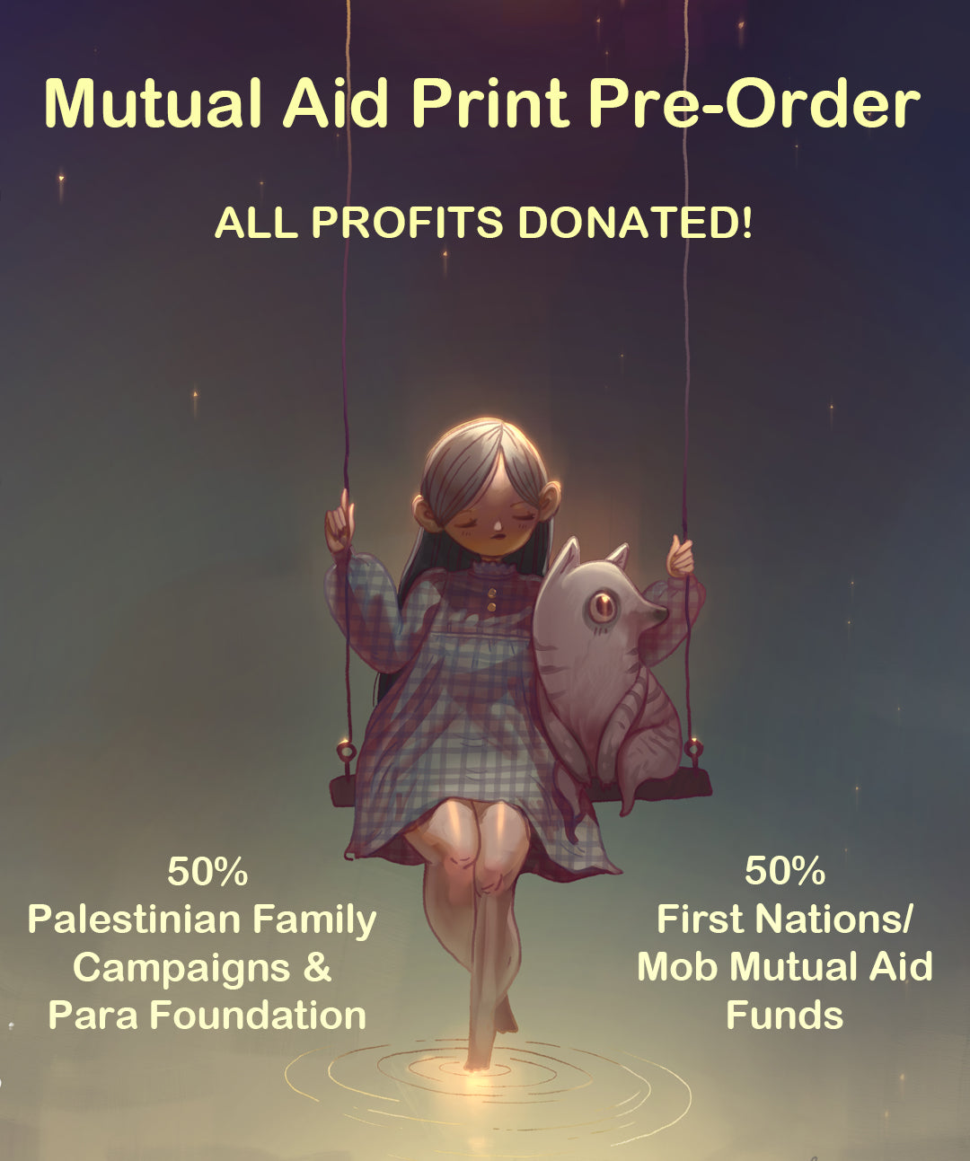 Moon Friends - A4 Print - MUTUAL AID PRE-ORDER