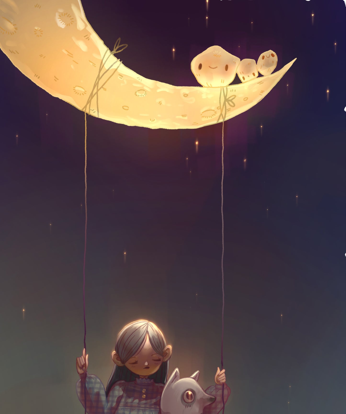 Moon Friends - A4 Print - MUTUAL AID PRE-ORDER